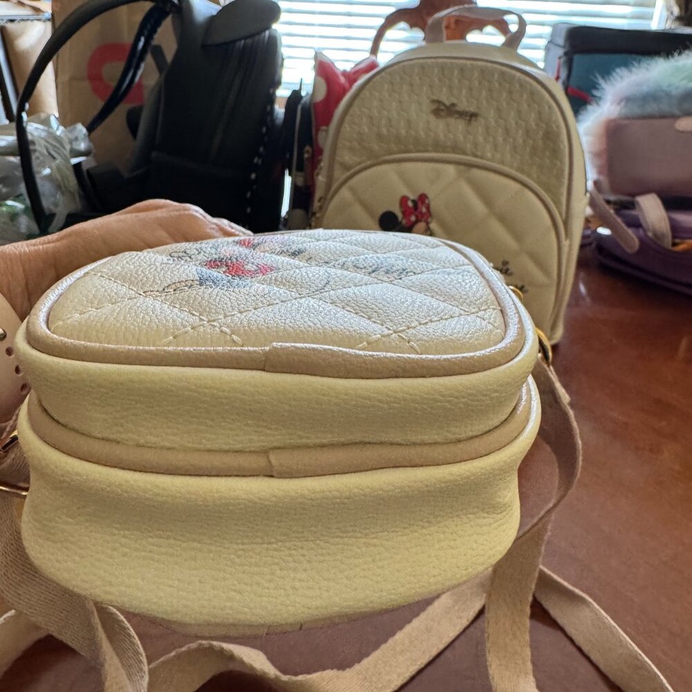 Disney White Minnie Mouse Small Crossbody / Sling Bag NWOT - Picture 4 of 6